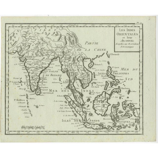 Antique Map of India and the East Indies and the Philippines For Sale - Image 5 of 6