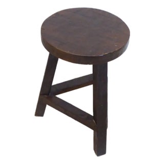 Vintage Rustic Stool For Sale