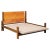 1970s Double Bed in Wood and Leather attributed to Carlo Scarpa for for Simon Gavina, Italy, 1975 For Sale - Image 5 of 5