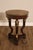 2000 - 2009 Maitland Smith Empire Style Round Marble Top Mahogany Lamp Table For Sale - Image 5 of 17