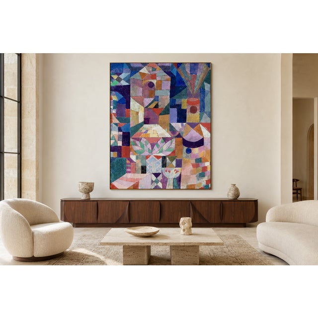 Contemporary 1919 Burggarten Modernist Multicolor Fine Art Print by Paul Klee — 11" X 14" For Sale - Image 3 of 8
