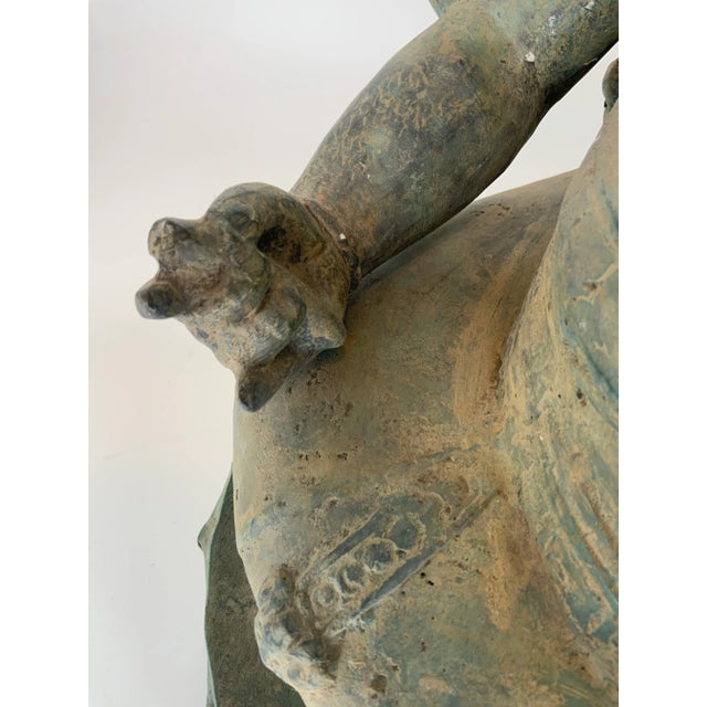 Verdigris Antique Indonesian Ganesha Sculpture For Sale - Image 8 of 13