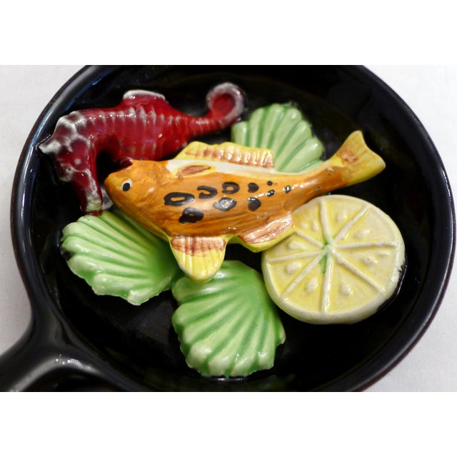 1970s Small Wall Decoration in Vintage Vallauris Earthenware, 1960s For Sale - Image 5 of 8