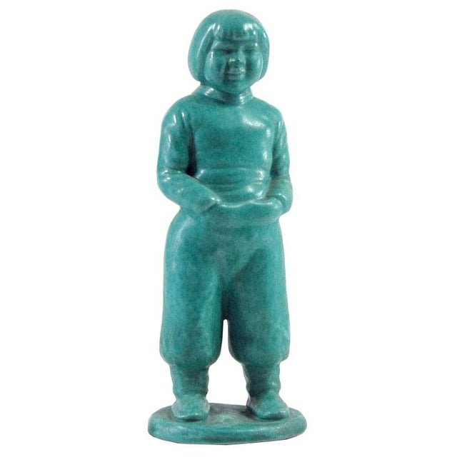 Danish Figure of Greenlander Boy, 1960s For Sale - Image 9 of 9