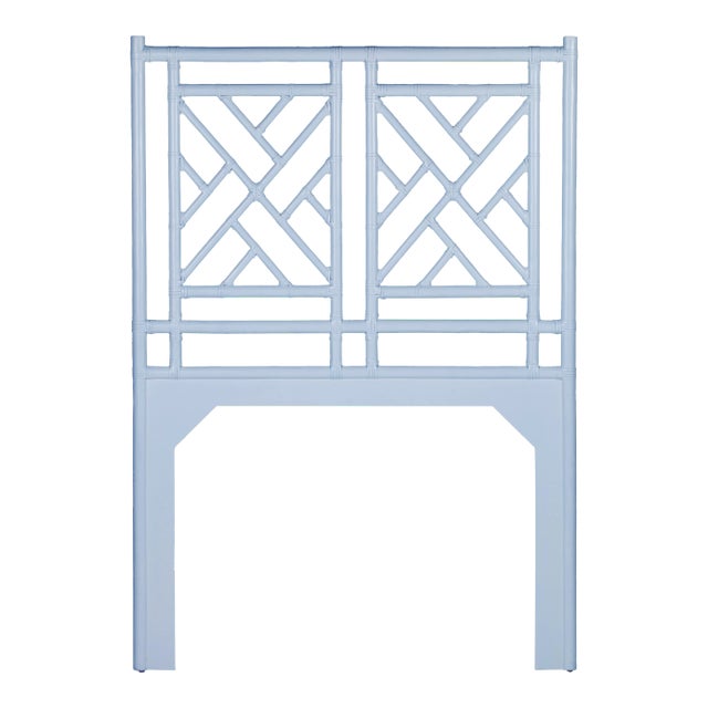 Chippendale Headboard Twin - Blue For Sale