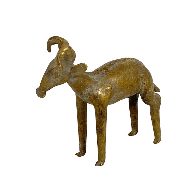 Bronze AfricanTribal/ Ashanti Akan of a Ram/ For Sale - Image 4 of 9