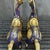 Metal Impressive Pair of Vintage Cloisonné Enamel War Horses For Sale - Image 7 of 9