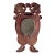 Late 19th Century Folk Art Courting Mirror For Sale