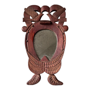 Late 19th Century Folk Art Courting Mirror