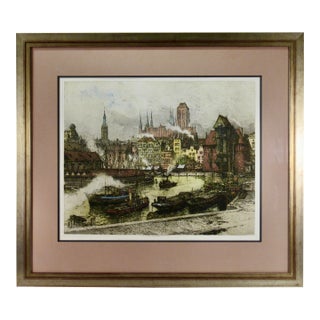 Luigi Kasimir Danzig C. 1920 Original Print For Sale