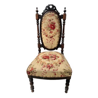 Napoleon III Lounge Chair in Wood For Sale