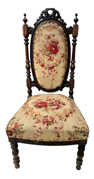 Napoleon III Lounge Chair in Wood