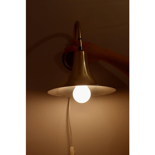 Vintage Trump Shape Lights in Brass by Börje Claes for Norlett Elit, 1960s, Set of 2 For Sale - Image 3 of 11