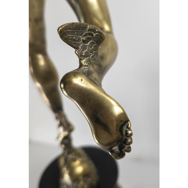 19th Century 34" Italian Grand Tour Bronze of Flying Mercury After Giambologna For Sale - Image 10 of 18