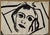 Hans Werner Kirchner, Somber Abstraction (Verso Portrait Study), 1960, Watercolor For Sale - Image 11 of 12