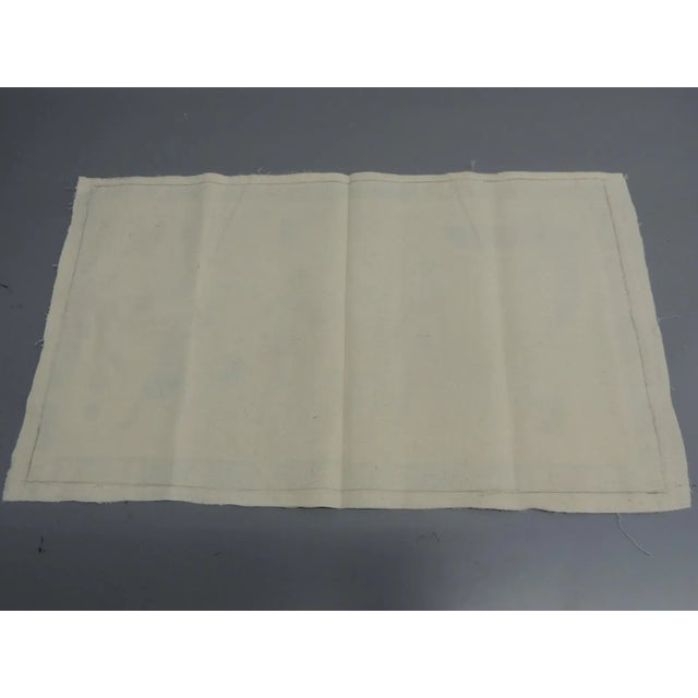 Vintage Green and Red Egyptian Printed Textile For Sale - Image 4 of 5