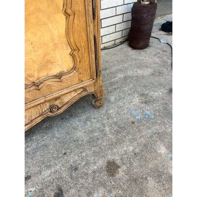 A charming 19th-century French Louis XV buffet crafted from solid wood with a beautifully bleached finish that highlights...