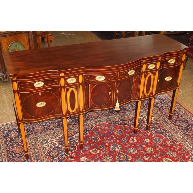 Kindel Masterworks Winterthur Collection Mahogany Inlaid Buffet Sideboard Dimensions : 75" Wide X 26.5" Deep X 39" Tall...