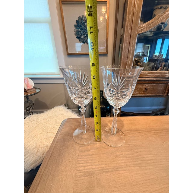 Crystal Wine Glasses Hampton Hall by Noritake Set of 10 For Sale - Image 12 of 14