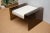 Spiros Zakas Vintage Spiros Zakas "Pintauro" Charcoal Gradient Lucite Bend Bench With Off White Upholstered Cushion 60's60's For Sale - Image 4 of 12