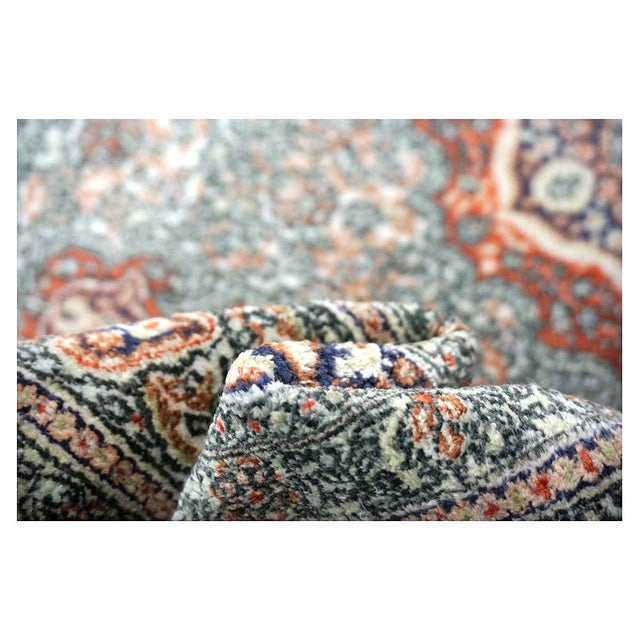 Vintage Sino-Persian Hereke Silk 3x5 White Ivory, Red & Purple Handmade Area Rug #1144265 For Sale - Image 16 of 16