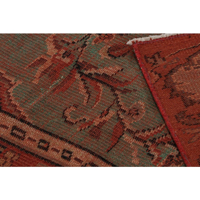 Textile 1960s Vintage Zeki Müren Oushak-Style Rug With Medallion Form Rug & Kilim For Sale - Image 7 of 7