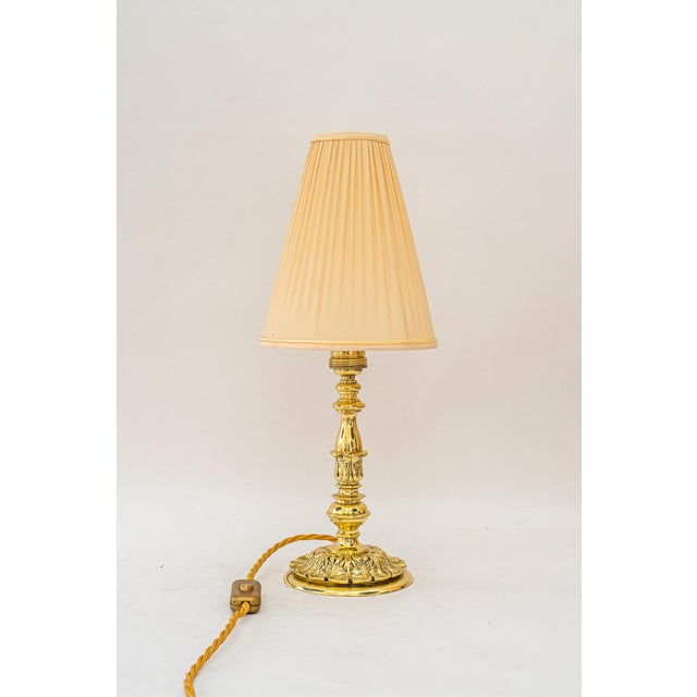 Historistic Table Lamp with Fabric Shade, Vienna, 1890s For Sale - Image 18 of 18