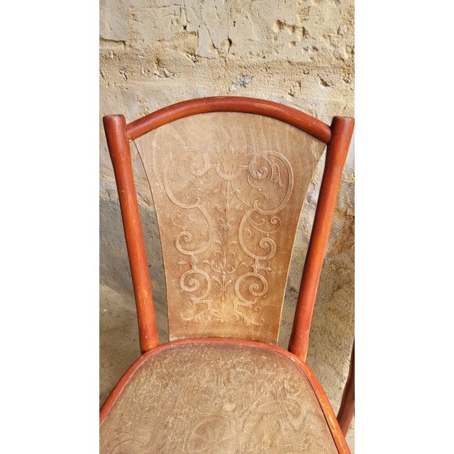Brown Set of Art Nouveau Chairs by Michael Thonet, 1890s For Sale - Image 8 of 12