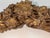 French Carved and Gilded Wood Architectural Ornament or fragment, 18th- 19th c. Exuberantly carved floral swag, with...