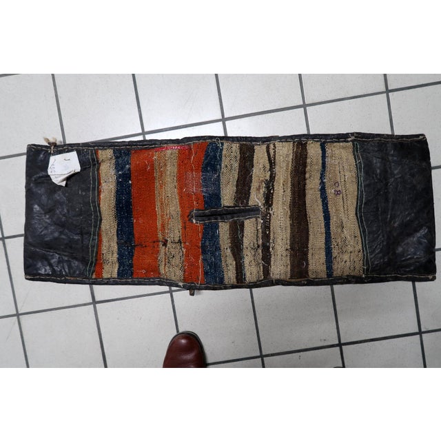 1920s 1920s, Handmade Antique Collectible Persian Kurdish Saddle Bag Rug For Sale - Image 5 of 14