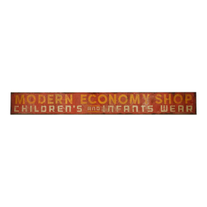 Reclaimed Modern Economy Shop Aluminum Marty Supreme Movie Prop Sign