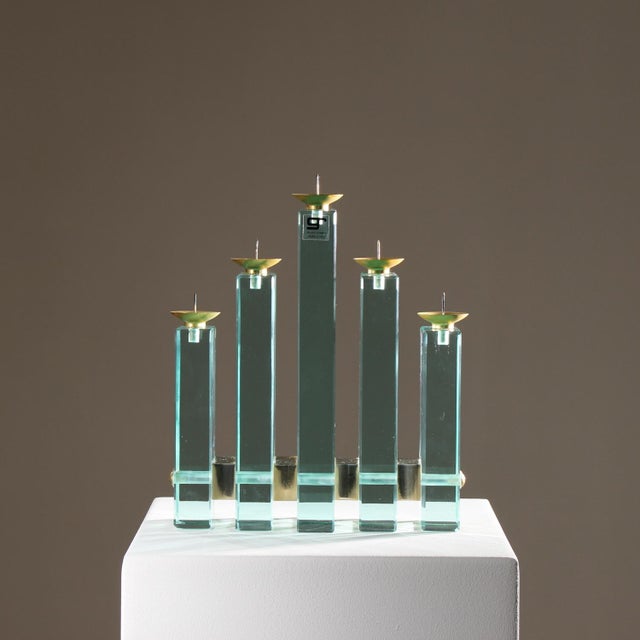 Metal Sculptural Candleholder by Luigi Massoni for Gallotti & Radice, Italy, 1980s For Sale - Image 7 of 7