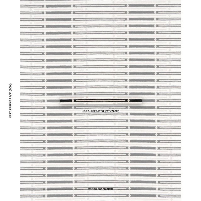 An unexpected take on a familiar stripe, Serapo Rustic Weave in carbon-and-ivory is a unique graphic pattern rendered in...