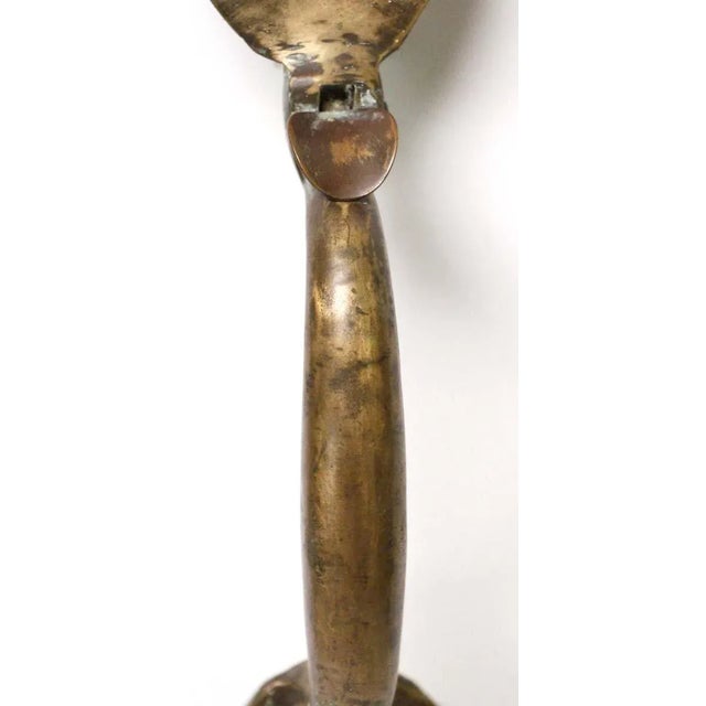 Arts & Crafts Mid 20th Century Arts & Crafts Brass Entry Door Handle For Sale - Image 3 of 5