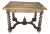 Antique French Walnut Desk/Side Table on Barley Twist Legs For Sale