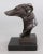 Vintage Bronze Greyhound Whippet Dog Bust Sculpture For Sale - Image 4 of 7