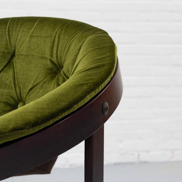 Forest Green Convair Swivel Chair by Oddmund Vad for Vad Trevarefabrikk, 1970s For Sale - Image 8 of 17