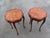 Early 1900s French Carved Inlay Round Side End Tables a Pair 6375a For Sale - Image 4 of 14