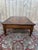 1980s Vintage French Coffee Table in Oak with Marble, 1980s For Sale - Image 5 of 8