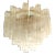 Murano Style Glass Sputnik Chandelier Italian in Gold For Sale