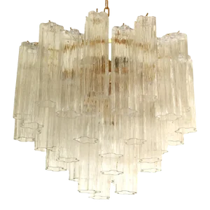 Murano Style Glass Sputnik Chandelier Italian in Gold