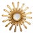 Italian Gilt Sunburst or Starburst Convex Mirror (Diameter 35) For Sale