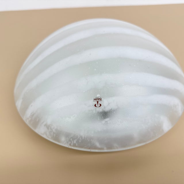 Glass Zebra Flush Mount from Peil & Putzler, Germany, 1970s For Sale - Image 15 of 18
