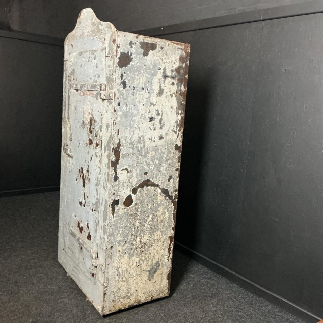 Decorative Paint Steel Cupboard, 1880 For Sale - Image 4 of 8