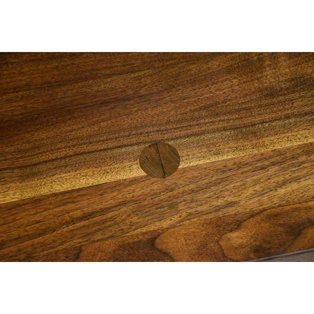 Wood 1960s Refinished Solid Walnut 59” Coffee Table For Sale - Image 7 of 7