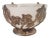 Vintage Godinger Silverplate Coconut Tree Design W/ Frosted Glass Bowl Insert For Sale