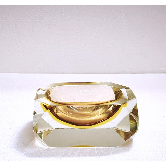 Vintage Murano Sommerso Glass Ashtray by Bucella Cristalli, 1960s For Sale - Image 15 of 18