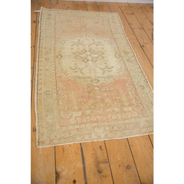 Old New House Vintage Distressed Oushak Rug - 2'11" x 5'4" For Sale - Image 4 of 9