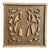 Lakshmi Indian Goddess Sculptural Wall Art Square For Sale