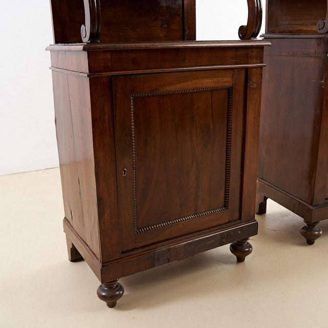 Pair of antique plate cabinets from the late 19th century height: 133 width: 64 depth: 43 style: antique production...